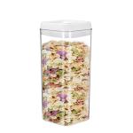 Customized 3.1L Square Kitchen Use Big Transparent Plastic Airtight Food Storage