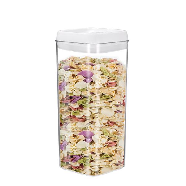 Customized 3.1L Square Kitchen Use Big Transparent Plastic Airtight Food Storage