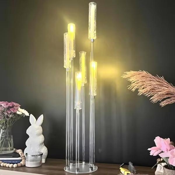 Table Decorations Candle Holder Acrylic Candelabra Centerpiece Wedding