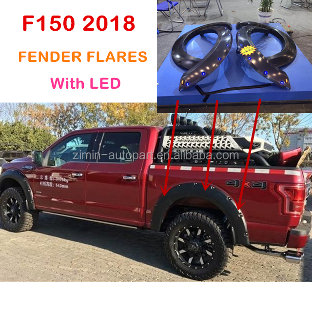 ABS Plastic LED Wheel Eyebrow For Ford F150 2018 Wheel Apron