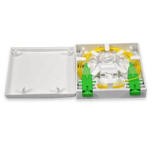 Wholesale white color 2 ports Socket Panel CY/FB-002B Customer Fiber Optic Terminal Box from china suppliers