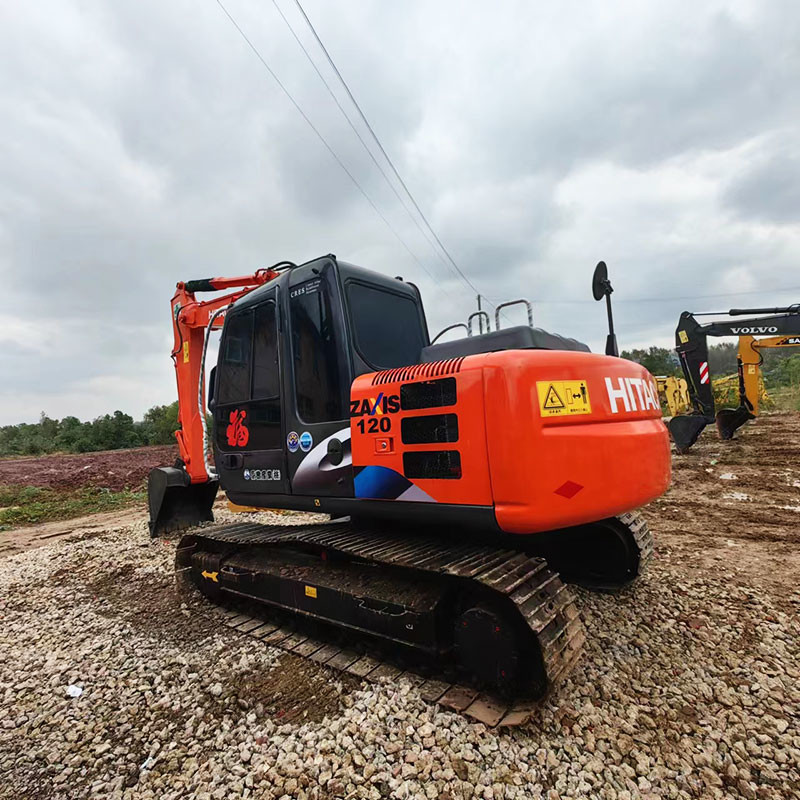 CE Used Hitachi ZX120-6 Excavator ISUZU CC-4BG1TC Engine 66kw 0.52m3 Bucket Capacity