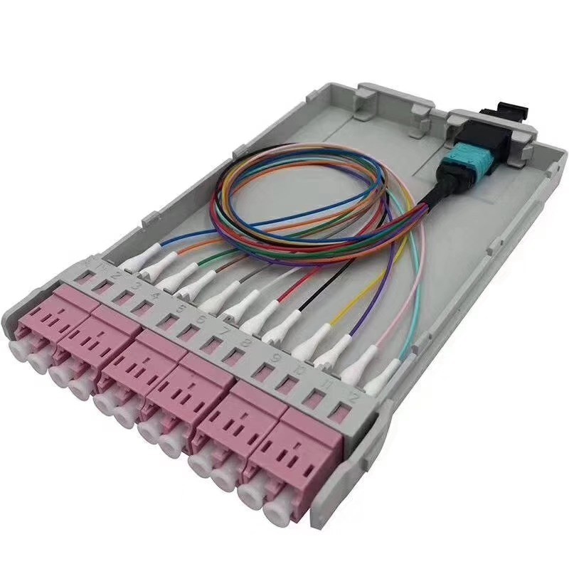 MPO Fiber Optic Patch Panel 10G/40G/100G Data Center Cabling Systems 1U For 144 Fiber