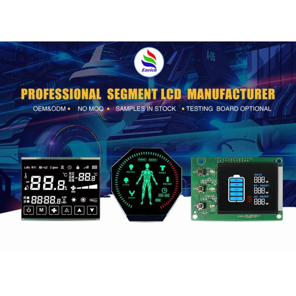 VA Type Segment Code LCD Display Black White Screen For Outdoor Power UPS Shenzhen Factory