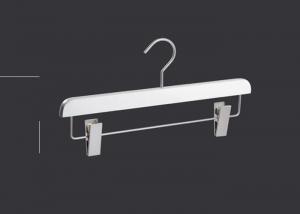 Wholesale Wooden Clothing Store Hangers With Clips , Trouser / Skirt Commercial Clothes Hangers from china suppliers