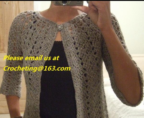 Casual Loose Comfort Cardigans Sweaters Batwing Sleeve Solid Color Crocheted