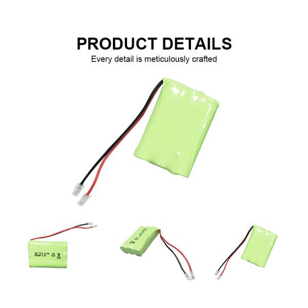 3.6v Nickel Rechargeable Battery 600mah 700mah 800mah Nimh Aaa Battery Pack