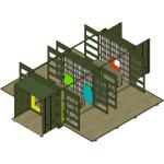 Thermal Insulation Wall Container 20 Feet Custom Restaurant Outdoor Terrace