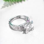 1ct Engagement Moissanite Jewelry Women Wedding Infinity Ring ODM