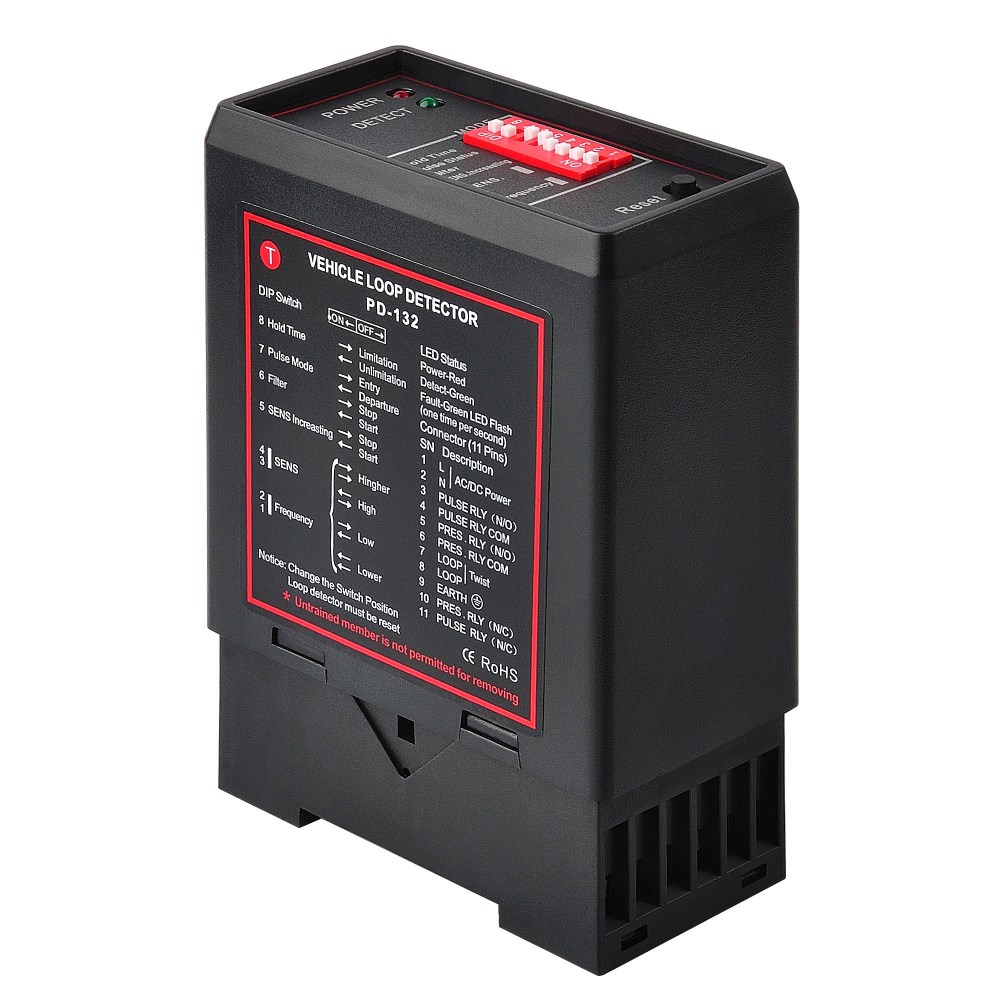 Vehicle Loop Detector Single Channel Loop PD-132 In Barrier Gate System
