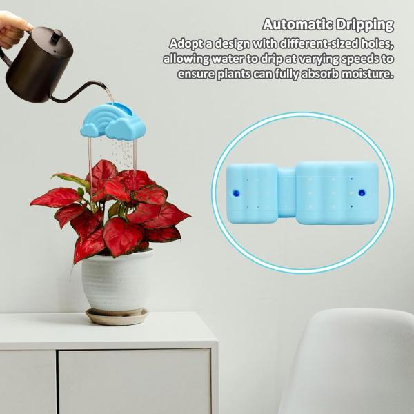 Silicone Rainbow Plant Waterer, Plant Watering Rain Cloud, Plant Lover Gifts, Plant Lady Gifts For Women, Plant Accessories,House Warming Gifts New