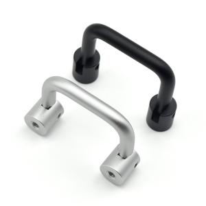 Wholesale Aluminum Industrial Cupboard Door Handles 40x40x12mm Round 90 Degree Folding from china suppliers