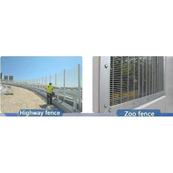 Galvanized Welded 358 Security Fencing For Living Area 76.2*12.7mm