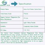 Calcium Magnesium Zinc Boron Molybdenum Powder Amino Acid Chelated Foliage