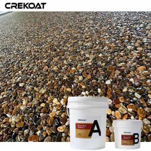 Wholesale Water-Based Resin Washed Stone Epoxy Floor Coating Slip-Resistant Properties from china suppliers
