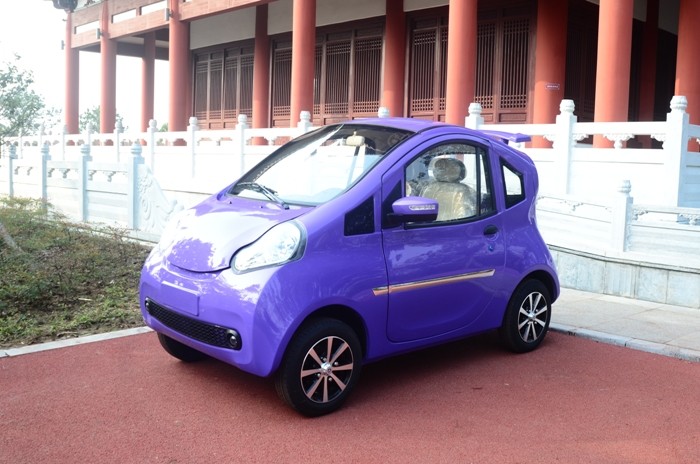 2 Seater Electric City Car For Transportation , Small Electric Vehicles Bright Color