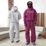Custom Activewear 100 Heavyweight Cotton Printed logo Pullover Hoodie Sweat Suit