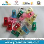 Colored Semi-Circle Shape Plastic Office Stationery Supply Paperclips