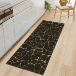 Long Square Marble Kitchen Floor Mats Stone Pattern Themed Doormat