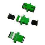 Flange SC Apc Simplex Fiber Optic Adapter For FTTX