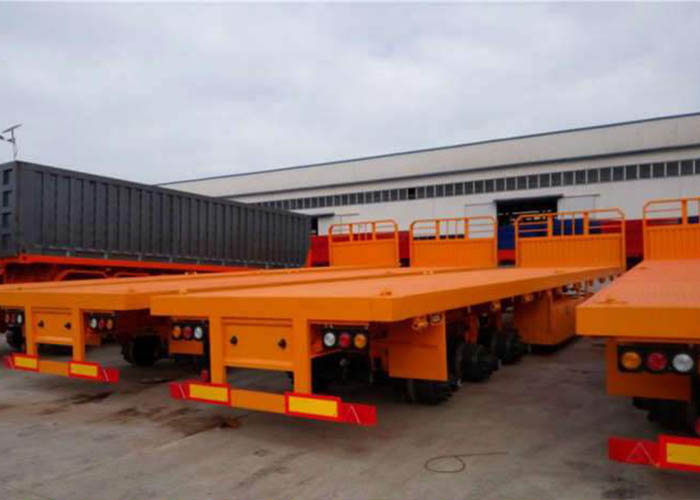 Container flatbed semi-trailer