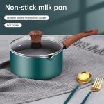 16 / 18 / 20cm Kitchen Sauce Pans Non Stick With Comfortable Wooden Handle