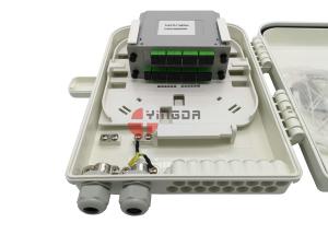 Wholesale 260 * 320 * 90 Mm Fiber Optic Splitter Box , ABS IP68 Fiber Optic Termination Box from china suppliers