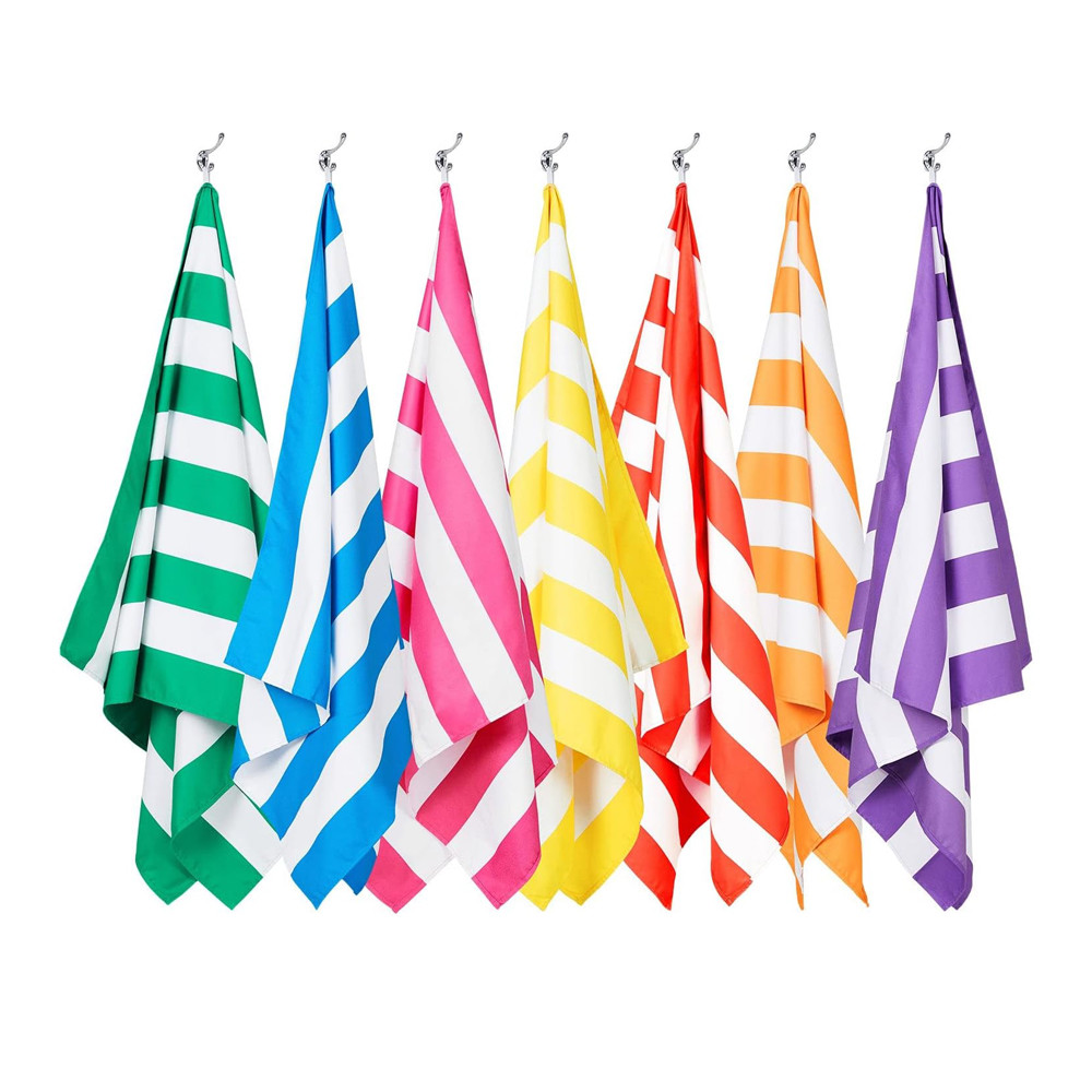 Wholesale Custom Logo Digital Printed Sand Free Beach Towel With Travel Bag