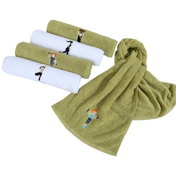 Embroidered 180gsm Custom Logo Quick-drying Sports Towel for Extended Outdoor