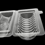 Customized Disposable Plastic PET PVC 8 10 Compartment Round Transparent Blister