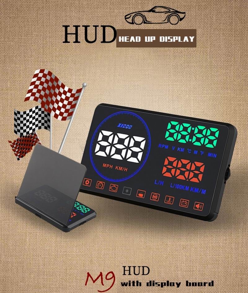 Ouchuangbo Car Head Up Display HUD detector speed projector on the windshield Speedometer Alarm