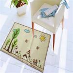 Cute anti slip printed nylon cartoon home mat