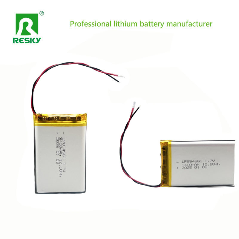 3.7V 3400mAh Lithium Polymer Battery Pack 854565 Lipo Battery For Walkie-Talkie