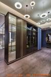 Custom made wardrobe closet built in cabinets open door Armoire with Mirror