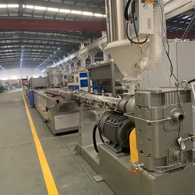 300mm Wood Plastic Composite WPC Profile Extrusion Line With twin screw