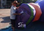 Outdoor 16' high giant anytime fitness inflatable muscle man for fitness clubs