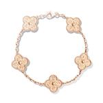 Van Cleef & Arpels Vintage Alhambra bracelet 5 motifs bracelet 18K pink gold