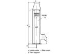 Stainless steel double pipe tube Cartridge Filter Vessels for food & beverage
