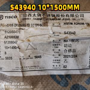 Wholesale SUS439 Stainless Steel Plate S43940 DIN1.4510 Size 5x20Ft 5mm Surface from china suppliers