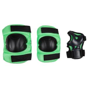 Wholesale Green 3 Pack Roller Skate Knee And Elbow Pads Skating Wrist Guards from china suppliers
