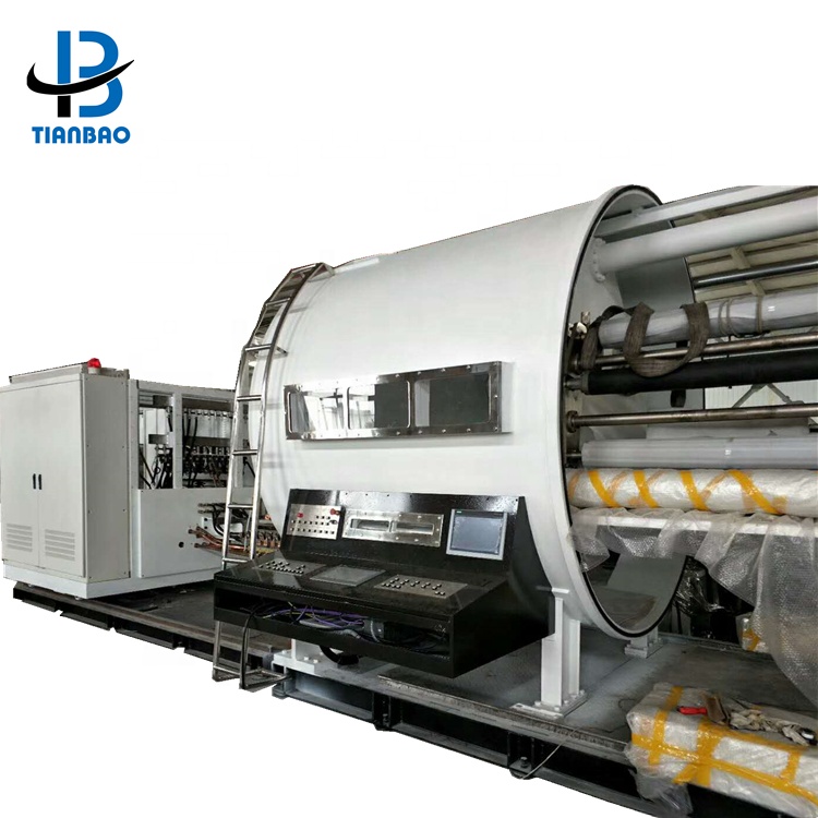 300KV Gold/Silver Yarn Vacuum Metallizerfor BOPP/PET/CPP/PE/PVC/Paper Production