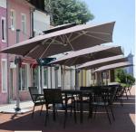 Sun Outdoor Aluminum Beach Umbrella LED Light Parasol 2.7M