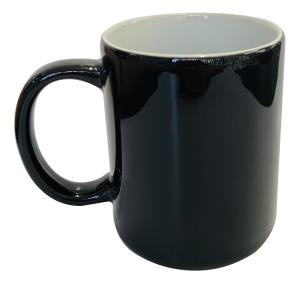 Wholesale 350ml Ceramic Hospitality Coffee Cups Black outter with white inner from china suppliers