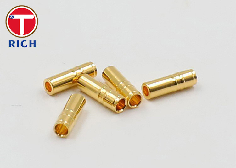 CNC Brass Electrical Parts Aviation Waterproof Connector Pin Socket Hardware Copper Parts