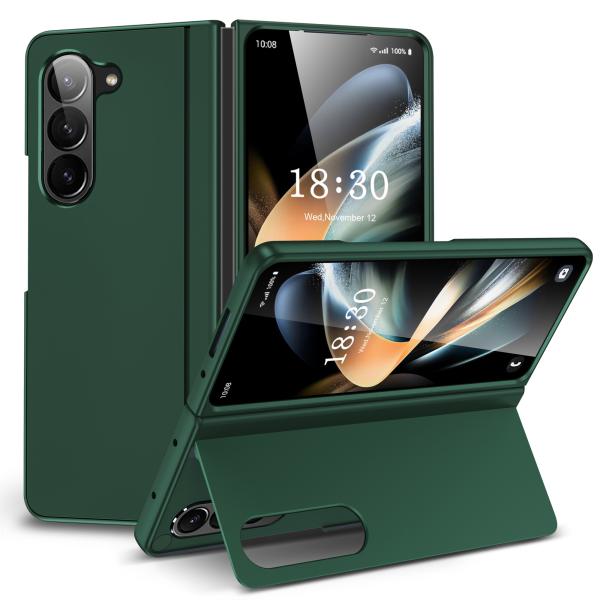 5G Fashion PC Protective Phone Case Samsung Zfold 5 With Flip Stand And Black