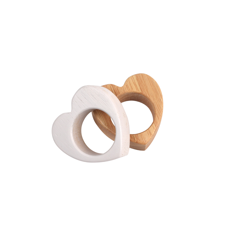 Heart Shaped wooden Napkin Ring
