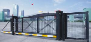Wholesale Aluminium Alloy Cantilever Automatic Sliding Gates With Mesh from china suppliers