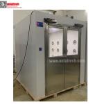 Electric Interlock Cargo Goods Air Shower Tunnel With Double Doors For Cleanroom