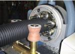 pvc Plastic Corrugated Pipe Production Line Twin Screw Extruder , PVC Pipe