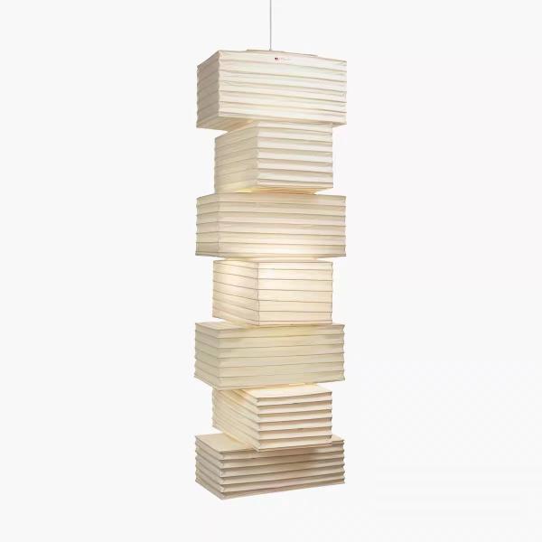 Japanese wabi sabi paper chandelier living room dining room bedroom staircase